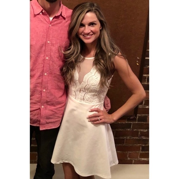 Lulu’s “Miracle Worker” Backless Lace Skater Dress - Picture 11 of 16